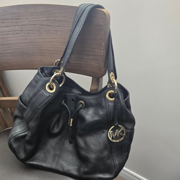 Black Pebbled Leather Michael Kors Bag - Picture 1 of 10